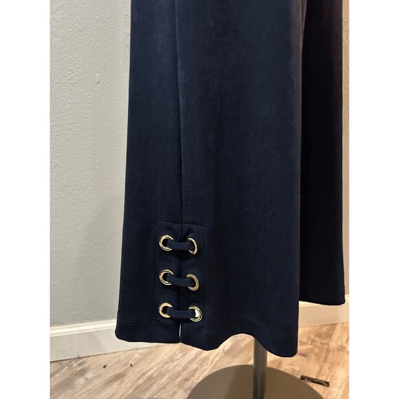 Chico’s Travelers Women’s NWT 2Pc Set Size 3/XL Top+Size 1/M Pants Grommet Navy - Picture 4 of 10